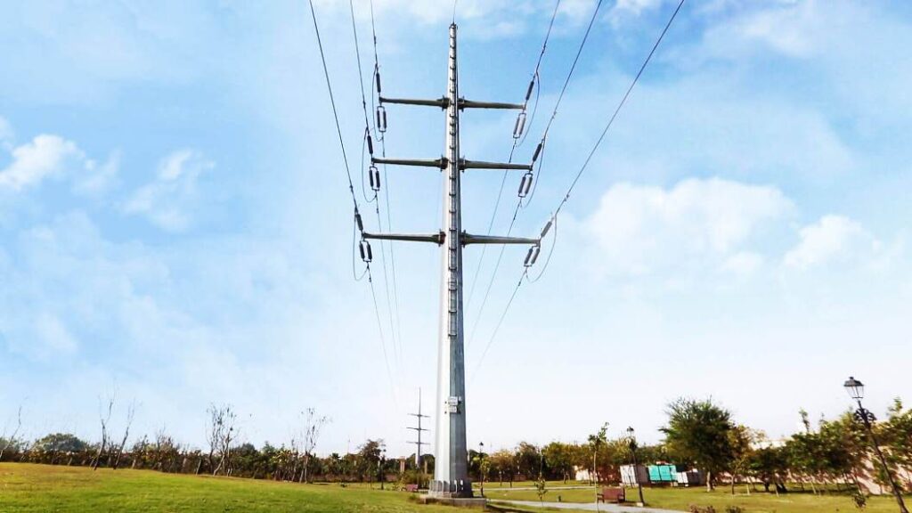 Bajaj Steel Pole Transmission Tower | T&D India