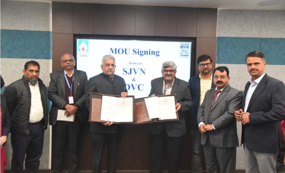 SJVN and DVC join hands for harnessing renewable energy | T&D India