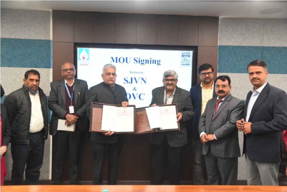 SJVN and DVC join hands for harnessing renewable energy | T&D India